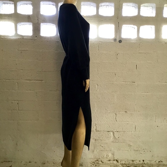 Sold on Tradesy VINCE V-NECK SLIT WOOL BLEND MIDI - Picture 7 of 8